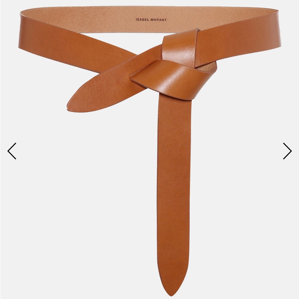 Isabel Marant Tan Leather Wrap Belt